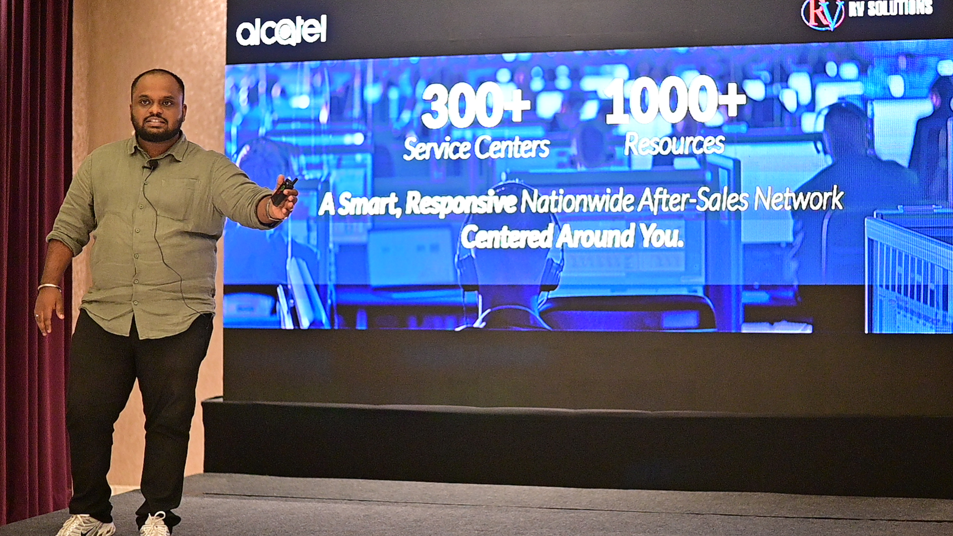 Bharath Presenting at Distributor Launch