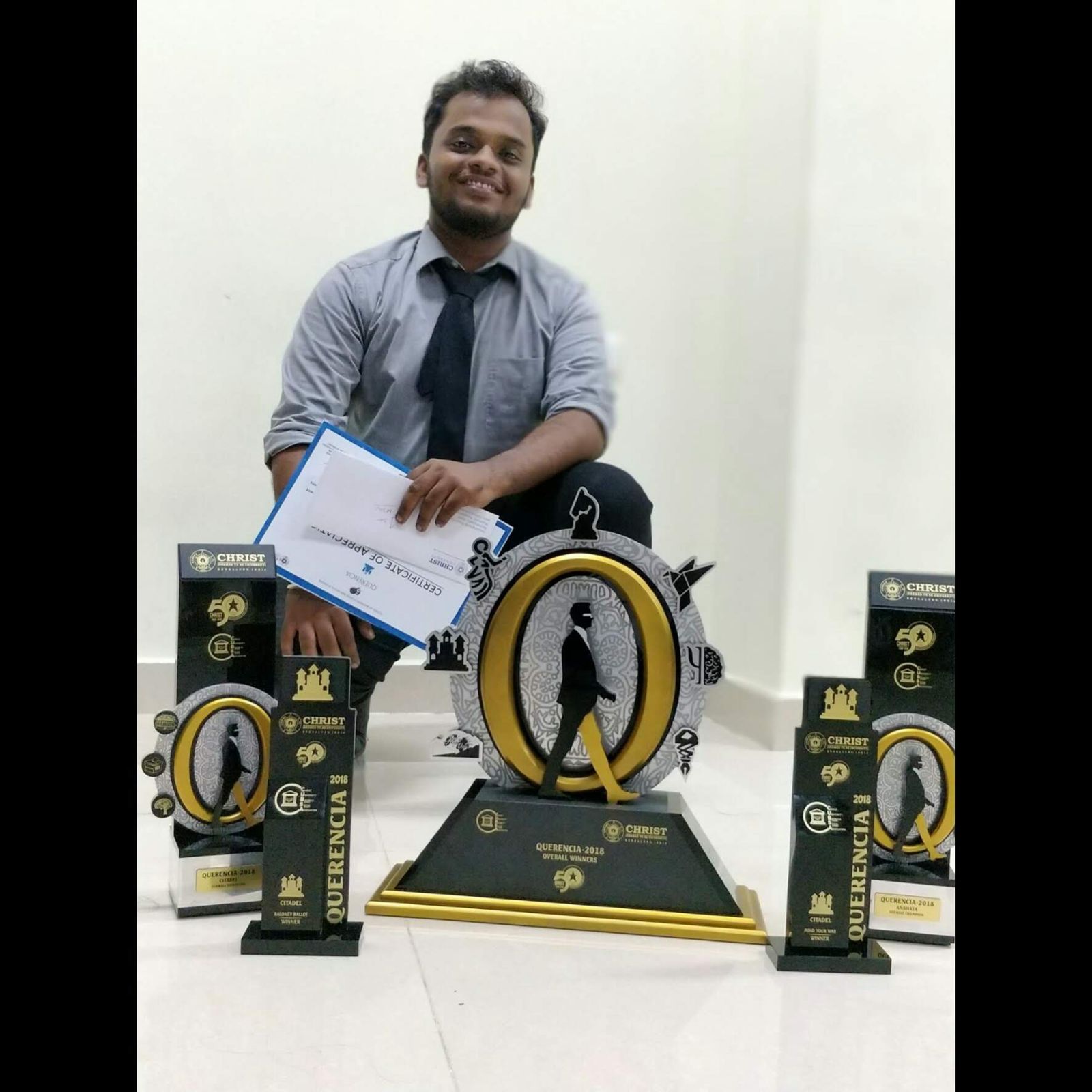 Inter-collegiate fest awards